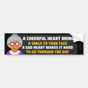 PEGATINA PARA COCHE CORAZÓN AGRADABLE