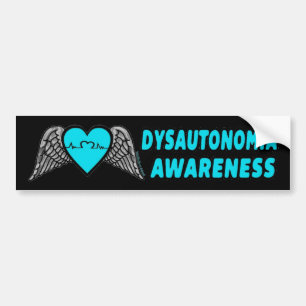 Pegatina Para Coche Corazón/alas… Dysautonomia
