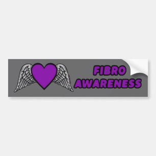 Pegatina Para Coche Corazón/Alas... Fibro