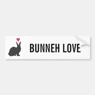 Pegatina Para Coche Corazón Bunneh