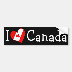 Pegatina Para Coche Corazón de Canadá