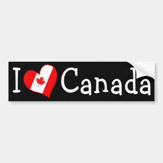 Pegatina Para Coche Corazón de Canadá