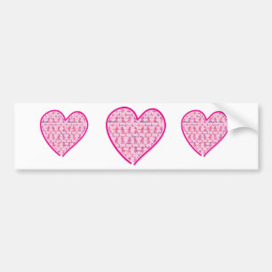 Pegatina Para Coche Corazón de Cáncer