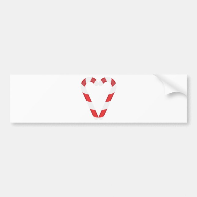 Pegatina Para Coche corazón de caramelo de caramelo (Frente)