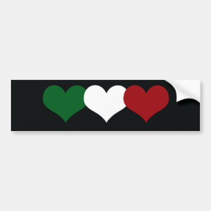 Pegatina Para Coche Corazón de Italia