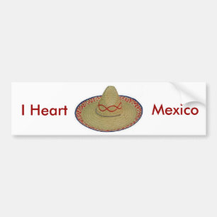Pegatina Para Coche Corazón de México