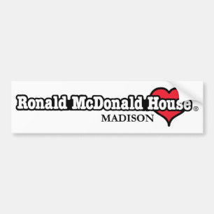Pegatina Para Coche Corazón de Ronald McDonald