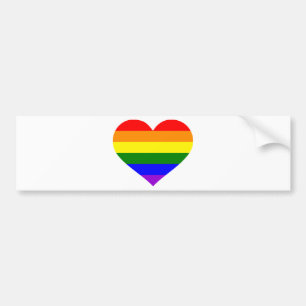 Pegatina Para Coche Corazón del arco iris