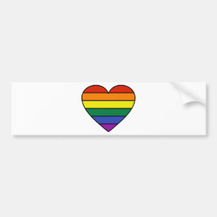 Pegatina Para Coche Corazón del arco iris
