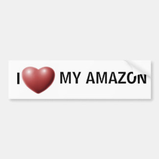 Pegatina Para Coche Corazón I el mi Amazonas