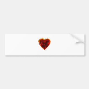Pegatina Para Coche Corazón inflamante