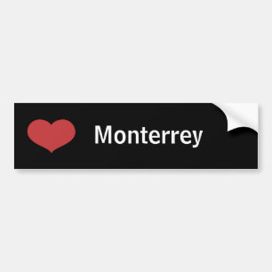 Pegatina Para Coche Corazón Monterrey