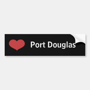 Pegatina Para Coche Corazón Port Douglas
