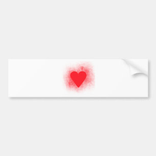Pegatina Para Coche Corazón rojo