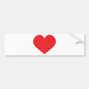 Pegatina Para Coche corazón rojo