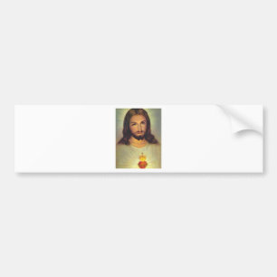 Pegatina Para Coche Corazón sagrado de Jesús