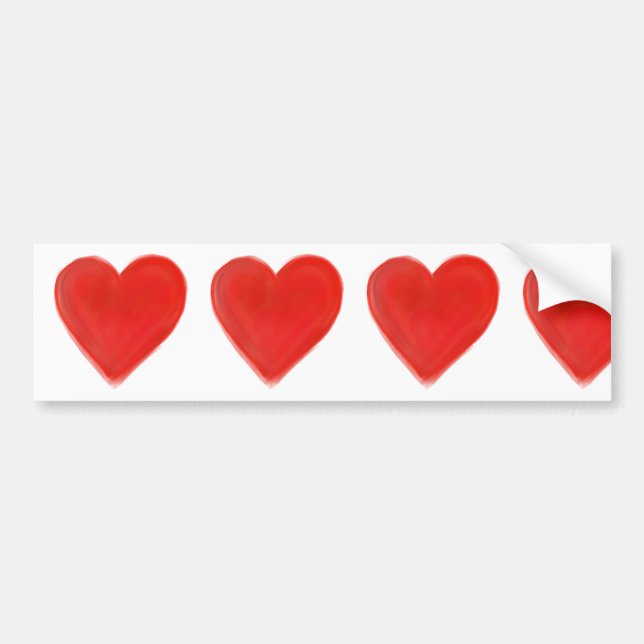 PEGATINA PARA COCHE CORAZONES (Frente)