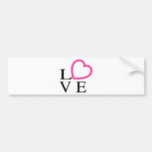 Pegatina Para Coche Corazones de amor