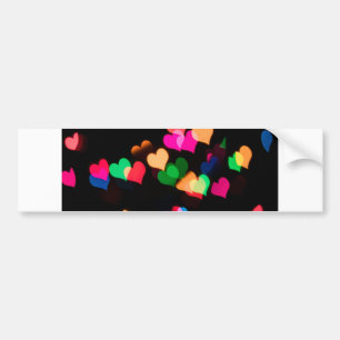 Pegatina Para Coche corazones de arco iris