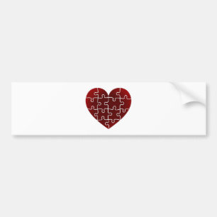 Pegatina Para Coche Corazones desconcertados