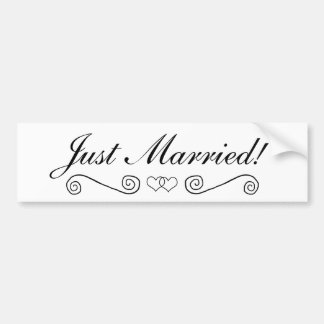 Pegatina Para Coche Corazones entrelazados - blancos y negros