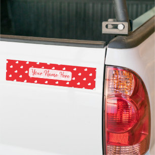 Pegatina Para Coche Corazones Feliz Día de San Valentín Patrón de Amor