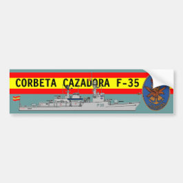 PEGATINA PARA COCHE CORBETA CAZADORA F-35