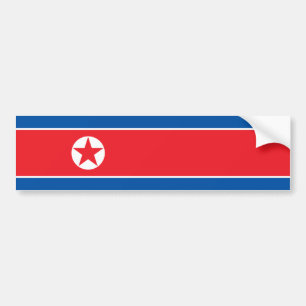 Pegatina Para Coche Corea del Norte/bandera coreana