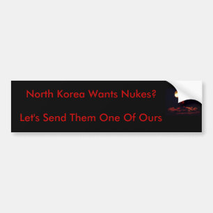 Pegatina Para Coche ¿Corea del Norte quiere armas nucleares?