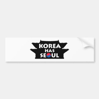 Pegatina Para Coche Corea tiene Seúl