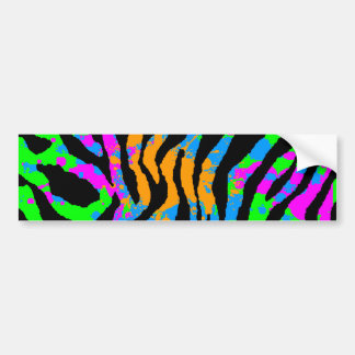 Pegatina Para Coche Corey Tiger 80's Splatter Paint Tiger Stripes