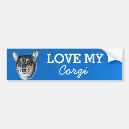 Pegatina Para Coche Corgi Bumper Sticker