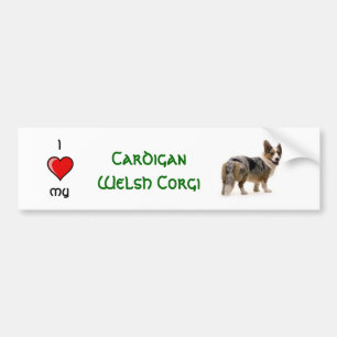 Pegatina Para Coche Corgi Galés de la rebeca