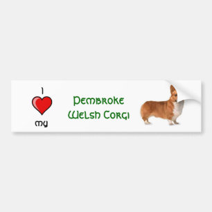 Pegatina Para Coche Corgi Galés del Pembroke