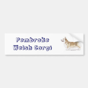 Pegatina Para Coche Corgi — Pembroke Welsh