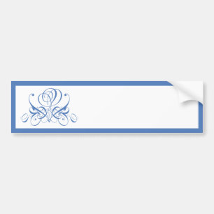 Pegatina Para Coche Cornish Blue Rosa