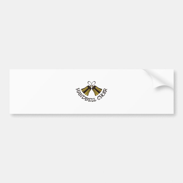 Pegatina Para Coche Coro del Handbell (Frente)
