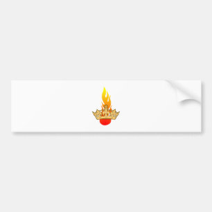 Pegatina Para Coche Corona llama crown flame