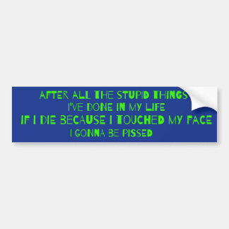Pegatina Para Coche Coronavirus Ironic Bumper Sticker