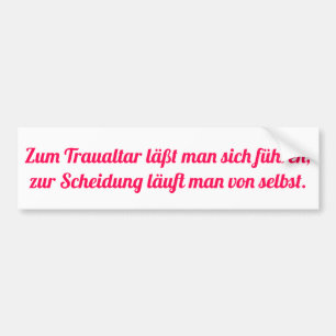Pegatina Para Coche Corre al divorcio