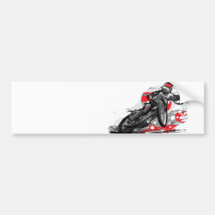 Pegatina Para Coche Corredor plano de la motocicleta de la pista del