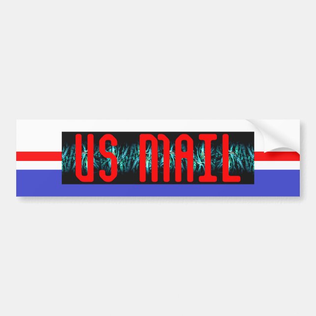 PEGATINA PARA COCHE CORREO DE LOS E.E.U.U. (Frente)