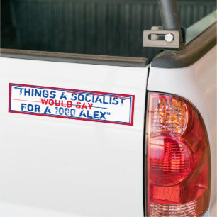 Pegatina Para Coche "Cosas que diría un socialista por 1000 Alex"