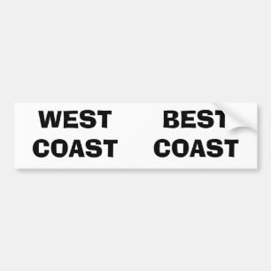 PEGATINA PARA COCHE COSTA OESTE, LA MEJOR COSTA
