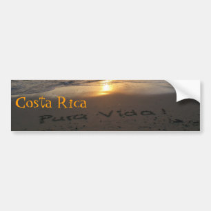 Pegatina Para Coche ¡Costa Rica Pura Vida!