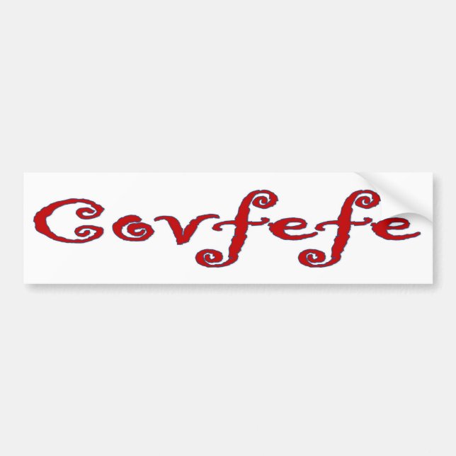 Pegatina Para Coche Covfefe Bumper Sticker (Frente)