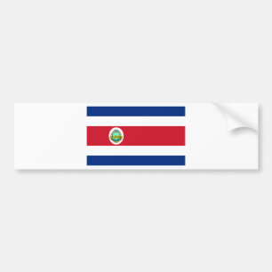 Pegatina Para Coche CR de la bandera de Costa Rica
