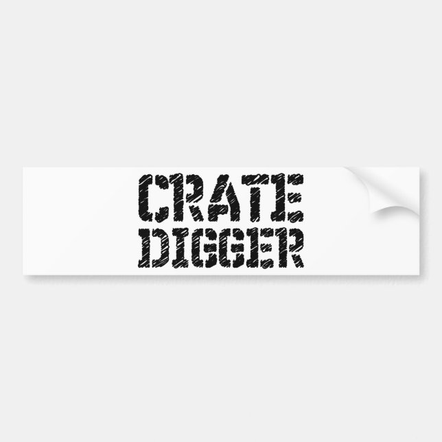 Pegatina Para Coche Crate Digger (Frente)