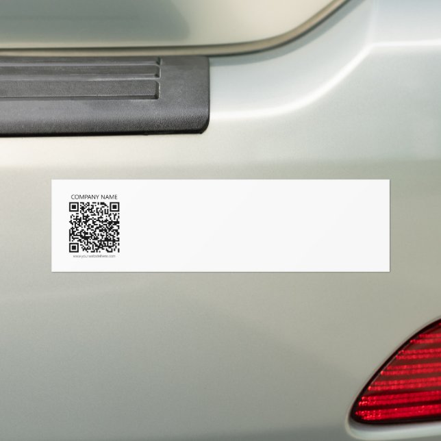 Pegatina Para Coche Crea tu propio código QR en blanco y negro (en coche)