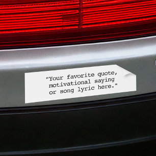 Pegatina Para Coche Crear su propia cita Personalizado